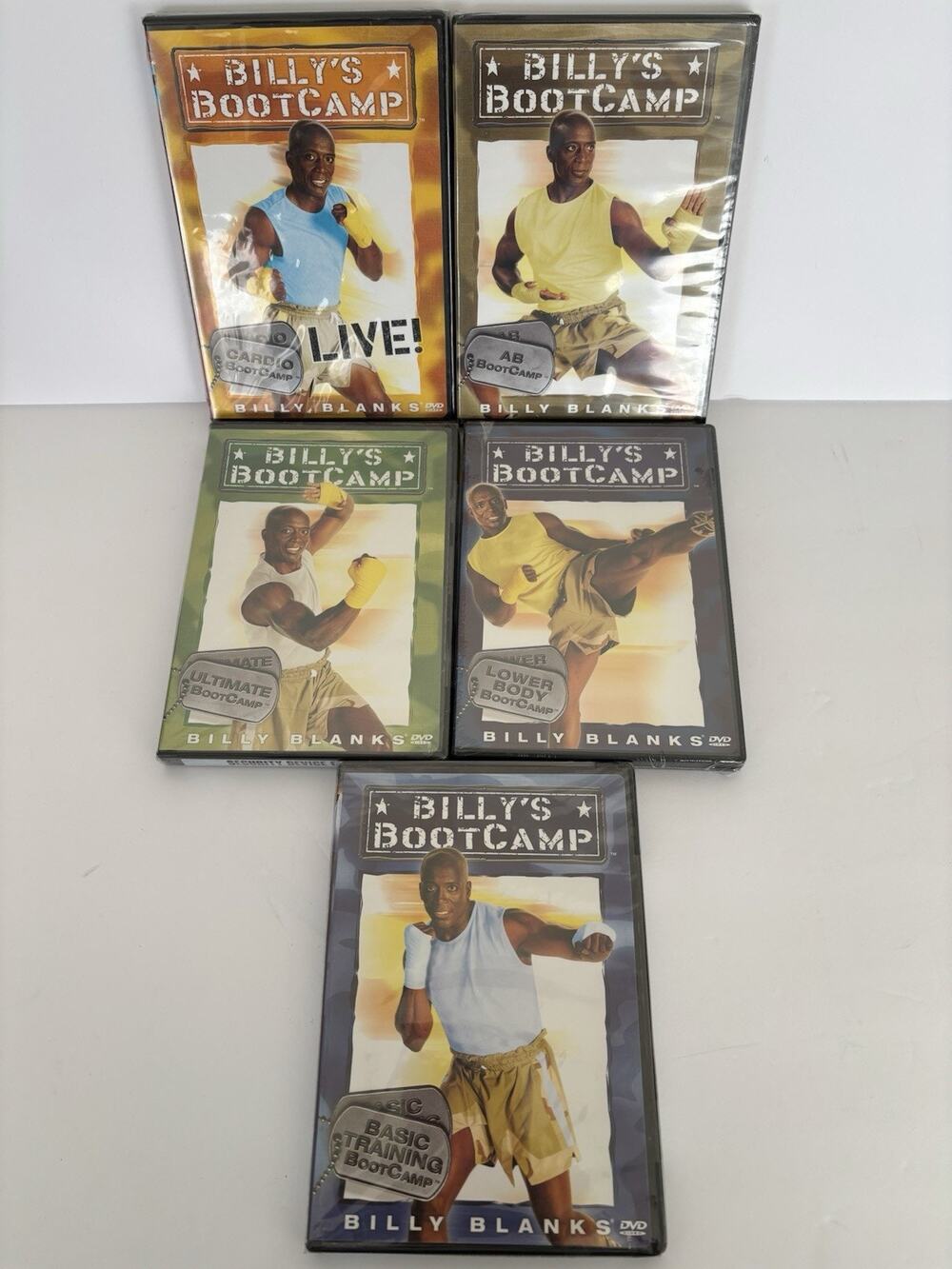Billy Blanks 5 DVD’s LOT AB Bootcamp, Ultimate, Basic Training NEW, Sealed